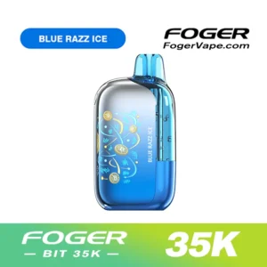 Foger Blue Razz Ice Flavor — Bit 35K, Switch Pro 30K Kit & Pod.