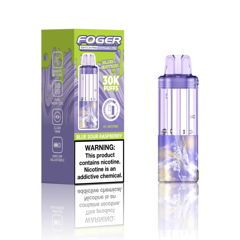 Foger Blue Sour Raspberry Flavor β Switch Pro 30K Refill Pod.