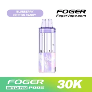 Foger Blueberry Cotton Candy Flavor — Switch Pro 30K Pod.