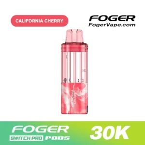 Foger California Cherry Flavor — Switch Pro 30K Refill Pod.