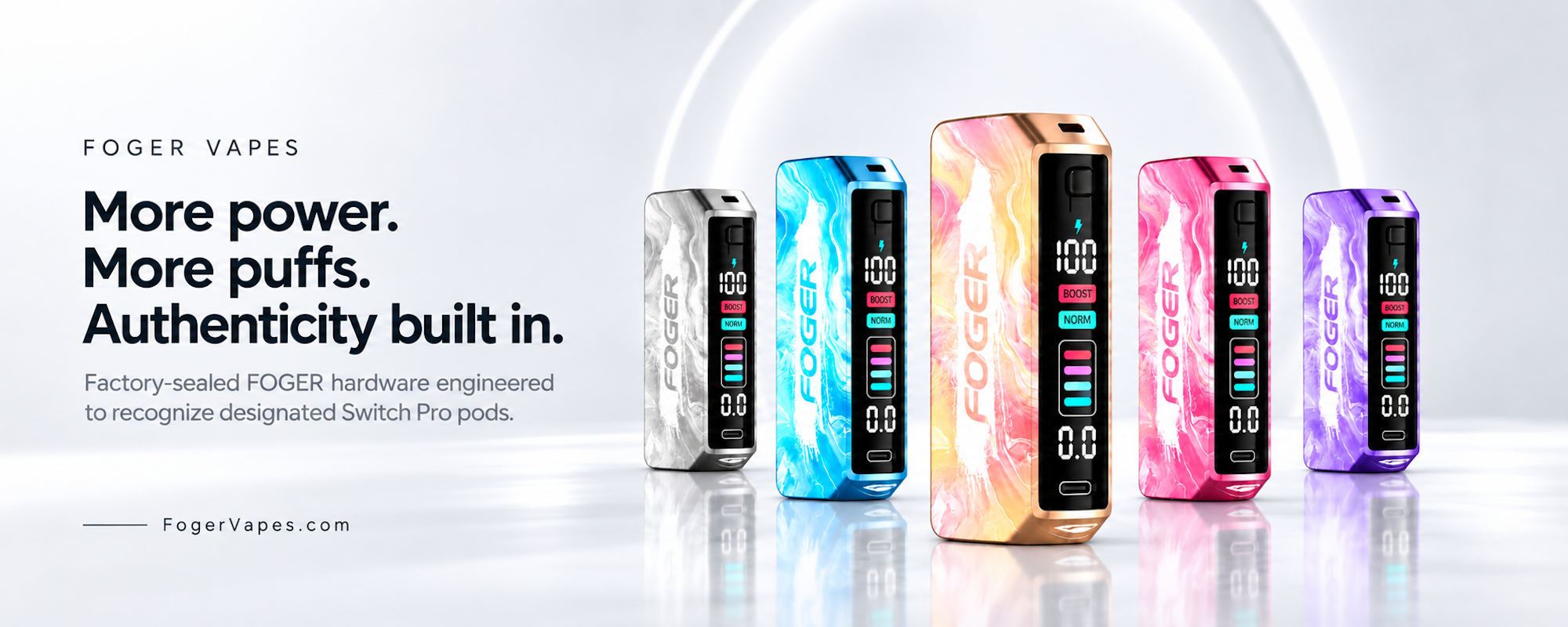 Foger device brand visual