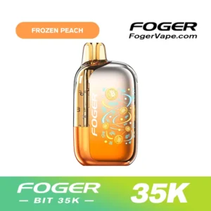 Foger Frozen Peach Flavor — Bit 35K Disposable Vape.