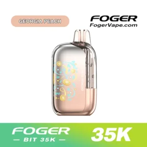 Foger Georgia Peach Flavor — Bit 35K Disposable Vape.