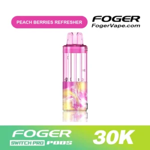 Foger Peach Berries Refresher Flavor β The Switch Pro 30K Pod.