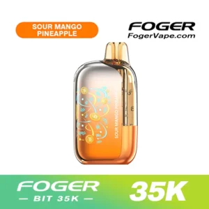Foger Sour Mango Pineapple Flavor — Bit 35K Disposable Vape.