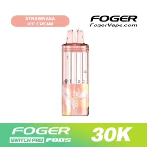 Foger Strawnana Ice Cream Flavor β Switch Pro 30K Refill Pod.