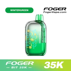 Foger Winter Green Flavor — Bit 35K Disposable Vape.