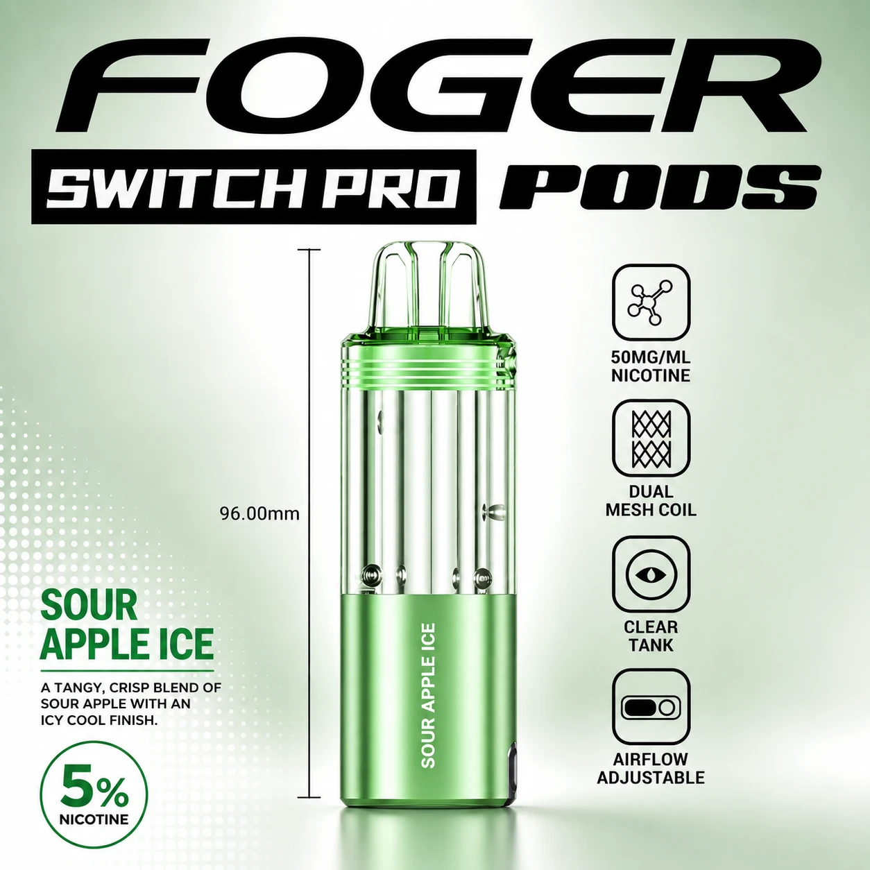 Sour Apple Ice – Foger Switch Pro Pod