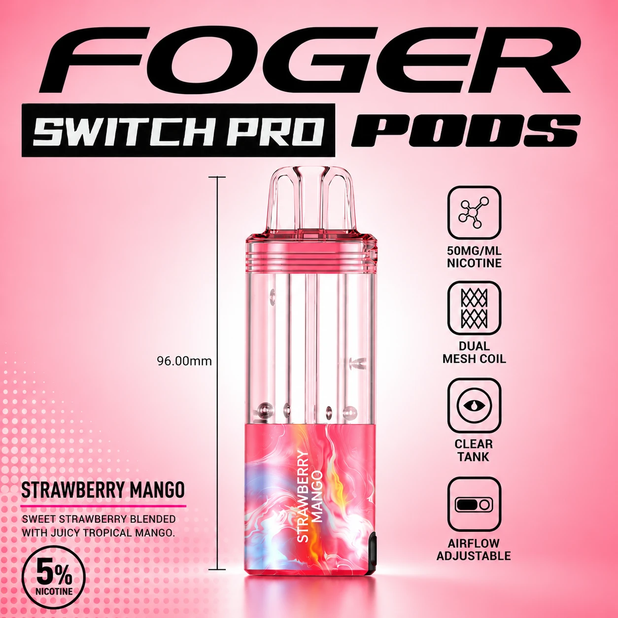 Strawberry Mango – Foger Switch Pro Pod