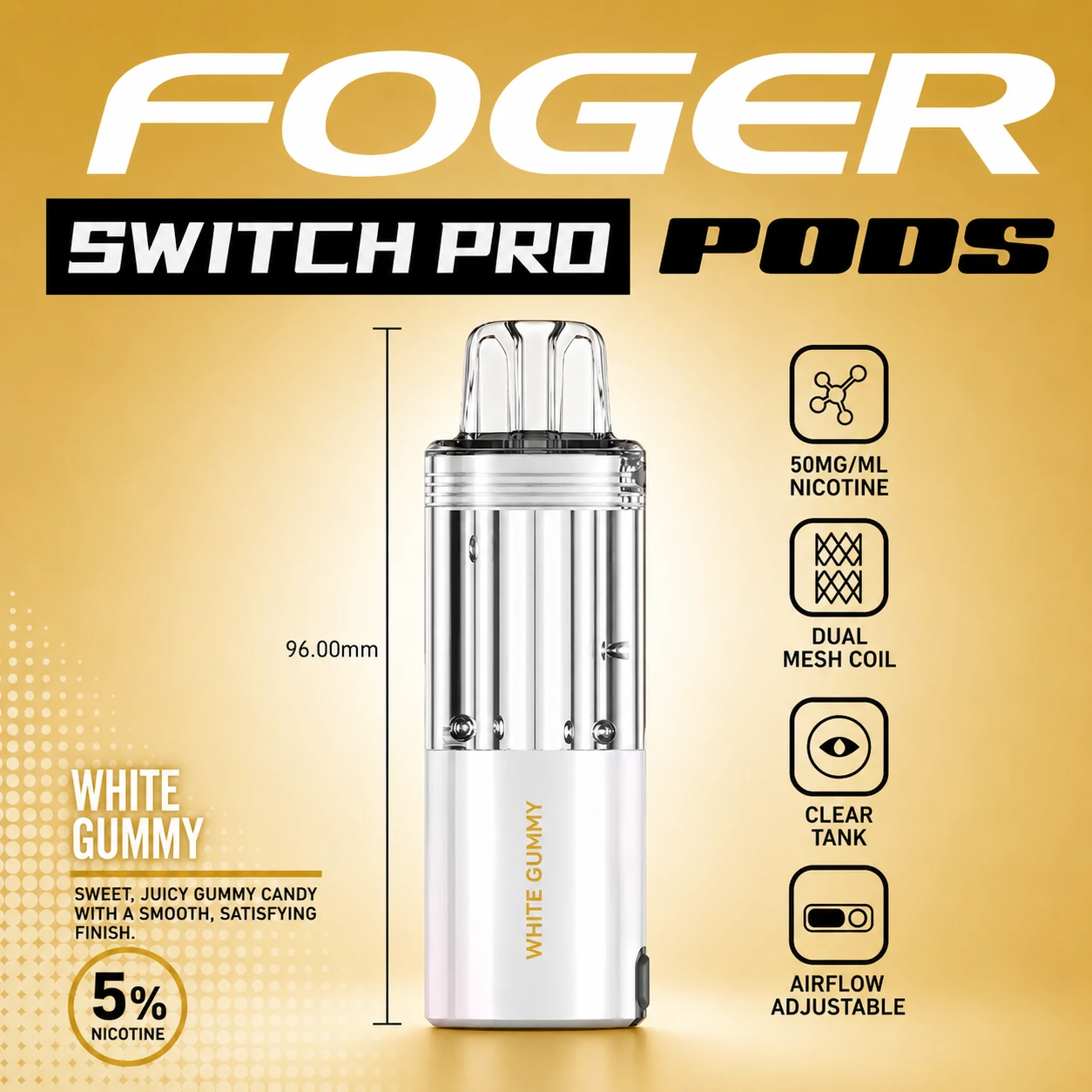 White Gummy – Foger Switch Pro Pod